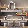 Modern Makeup Vanity Desk Set with Mirror Lights and Stool, Large 101.6 cm Vanity for Girls' Bedroom view 2