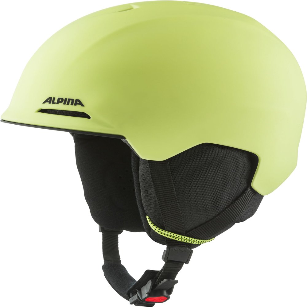 ALPINA BRIX JR Kids' Ski Helmet, Sunny Lime, 51–55 cm