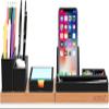Adjustable Desk Organizer – Magnetic Wooden Tray with 6 Compartments view 1
