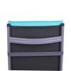 GO-DE Textil Garden Chair Cushions for Mid-Back Chairs, 2-Pack, Solid Blue view 3