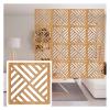 TGDGFKIAS Hanging Room Divider Panel, Waterproof Wood-Plastic Screen for Bedroom, Dining Room & Hotel, 1–100 Pieces Optional (4 Pcs) view 1