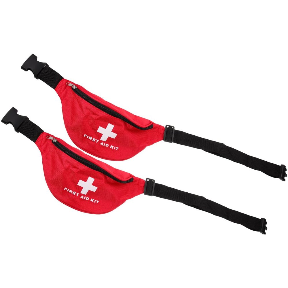 Small Red Nylon First Aid Bag