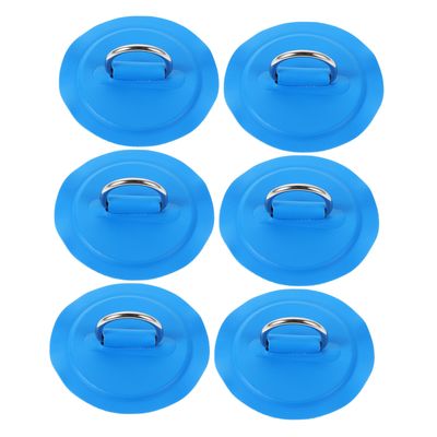 Happyyami Kayak Ring Buckles, 6-Piece Set for Boats and Paddleboards, Blue