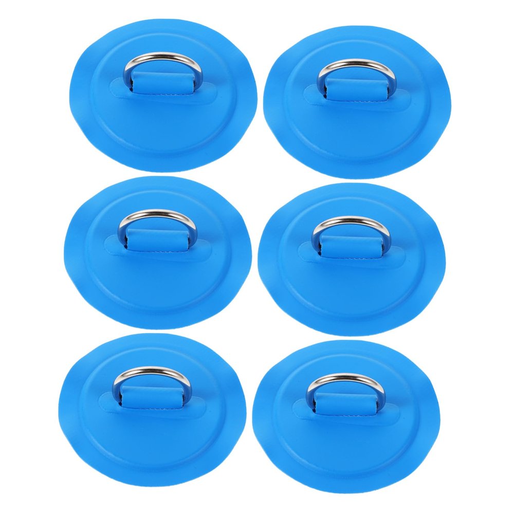 Happyyami Kayak Ring Buckles, 6-Piece Set for Boats and Paddleboards, Blue