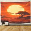 CTAMM African Savanna Sunrise Orange 3D Wall Tapestry, 100 x 150 cm view 2