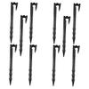 Sosoport 20-Piece PP Ground Stakes for Drip Irrigation, Black view 1