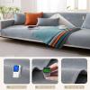 HGTRH Waterproof Non-Slip Sofa Cover for L-Shaped and Sectional Sofas, Dark Gray, 110 x 240 cm view 3