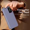 BRAND SET Premium Case for Samsung Galaxy S25 Ultra, Leather & PC Frame, Flip Cover with Card Slot and Viewing Window, Purple view 3