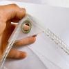 ZHUOZ1T Clear Waterproof PVC Tarp with Grommets, 0.35 mm, 2.7 x 3.5 m view 2