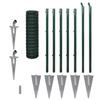 KOIECETA Green Chain-Link Fence Set, 10 x 1 m view 1