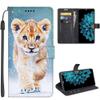SEHEYA Flip Wallet Case for Samsung Galaxy S7 Edge, Baby Lion view 1