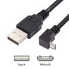 CY 90-Degree Downward-Angled Micro-USB to USB 2.0 Type-A Cable, 100 cm view 2