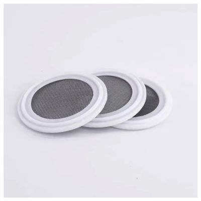 1 pc Tri-Clamp Filter Screen, 1.5/2/3/3.5/4 in, 10–500 Mesh, Stainless Steel/PTFE