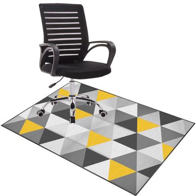 Office Chair Mat for Low- to Medium-Pile Carpets and Hardwood Floors, 90 x 120 cm