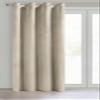 Eurofirany Melanie Velvet Curtain, Light Beige, 140 x 250 cm, 1 Panel view 1