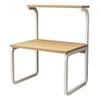 Microwave Stand with Printer Shelf and Storage view 1