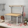 Microwave Stand with Printer Shelf and Storage view 2