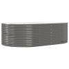 IKAYAA Gray Steel Raised Garden Bed, 212 x 140 x 68 cm view 2