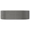 IKAYAA Gray Steel Raised Garden Bed, 212 x 140 x 68 cm view 3