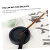 Black Calligraphy Inkstone with Cover for Ink and Painting view 3