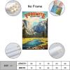 ouweri Yosemite National Park Vintage Travel Poster Canvas Wall Art, 50 x 75 cm view 2