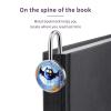 Vintage Street-Art Stainless Steel Bookmark with Halloween Bat Graffiti view 4