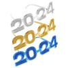 3-Piece 2024 Novelty Glasses, New Year's Eve Party Props view 1