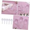 FRCOLOR 5-Piece Professional PP Measuring Spoon Set, Lightweight and Easy to Clean, for Beauty Salons and DIY Masks view 4