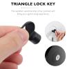 Mobestech 2 Sets Plastic Replacement Keys for Tissue Dispenser Box Locks, 2 Pieces Each view 2
