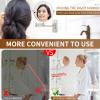 Zayeksole Wall-Mounted Makeup Mirror, 6-Inch Double-Sided Magnifying Mirror, Extendable 360° Swivel Bathroom Vanity Mirror, Brushed Nickel, 3X view 3