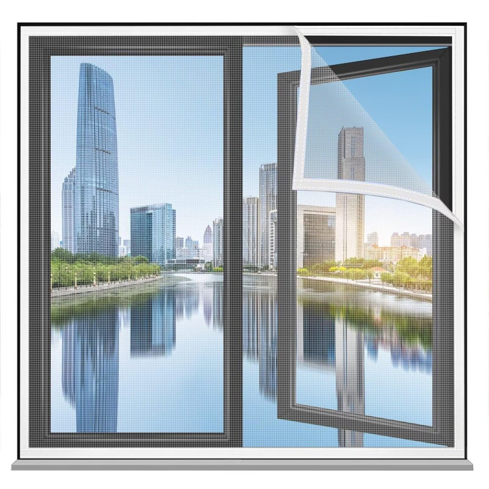 Self-Sealing Window Mosquito Net 120 x 130 cm, White
