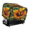 Four-Slice Toaster Cover with Sunflower and Butterfly Print view 1