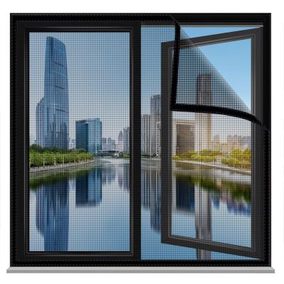 McKen Mosquito Screen for Windows 60 x 190 cm, Black, No-Drill DIY