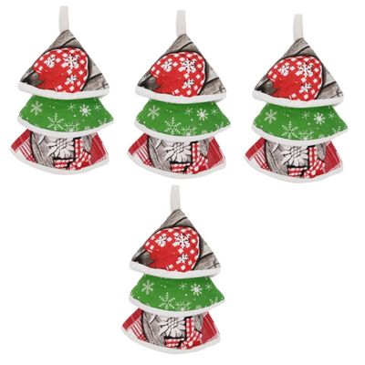 MAGICLULU Cotton Pot Lid and Handle Covers, 4 Sets (3 Pieces × 4)