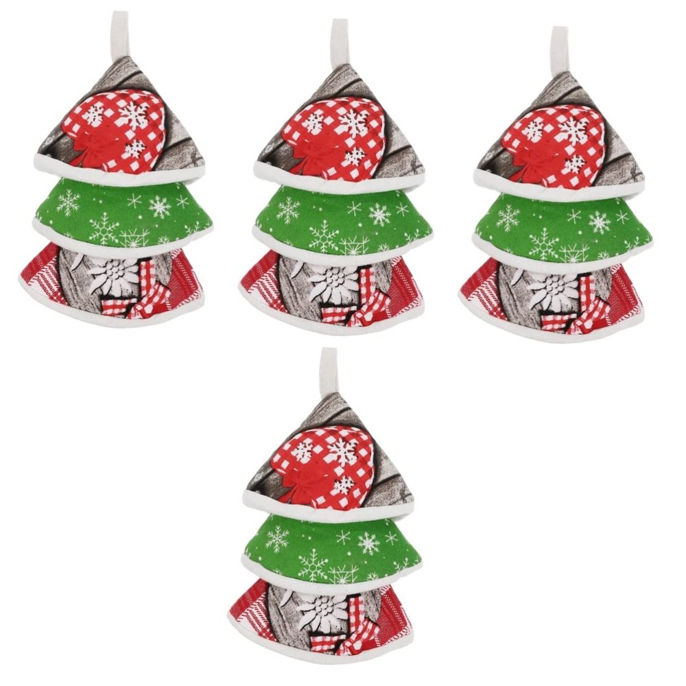 MAGICLULU Cotton Pot Lid and Handle Covers, 4 Sets (3 Pieces × 4)