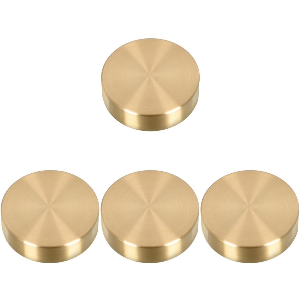 BESPORTBLE 4-Piece Round Brass Chinese Calligraphy Paperweights