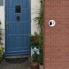 SINMAO Video Surveillance Sign, Self-Adhesive, 10 cm, Dog Sign, Indoor and Outdoor, 2-Pack view 3