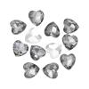 QUARKZMAN 12-Piece 10 mm Gray Heart Rhinestones, Glass Crystal Gems for DIY Crafts and Jewelry view 1