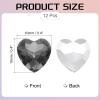 QUARKZMAN 12-Piece 10 mm Gray Heart Rhinestones, Glass Crystal Gems for DIY Crafts and Jewelry view 2