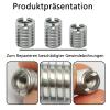 12-Piece Metric Threaded Insert Set, 303 Stainless Steel view 3