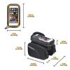 POIBNZ Bicycle Frame Bag for Giant Defy 4, Waterproof Lightweight Bike Bag with TPU Touchscreen, Black view 2