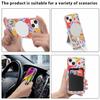 Phoona Crossbody Phone Case with Lanyard for iPhone 14 Plus, 6.7", Aesthetic Pink Floral Design, MagSafe-Compatible Transparent Magnetic Protective Case view 4