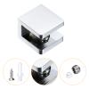 QUARKZMAN Glass Shelf Clips with Screws, Silver view 3