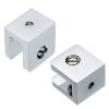 QUARKZMAN Glass Shelf Clips with Screws, Silver view 4