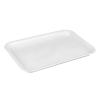 Rectangular Plant Pot Saucer, Durable Plastic, Indoor & Outdoor, White, 30 x 21 cm view 1