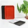 Rectangular Plant Pot Saucer, Durable Plastic, Indoor & Outdoor, White, 30 x 21 cm view 4
