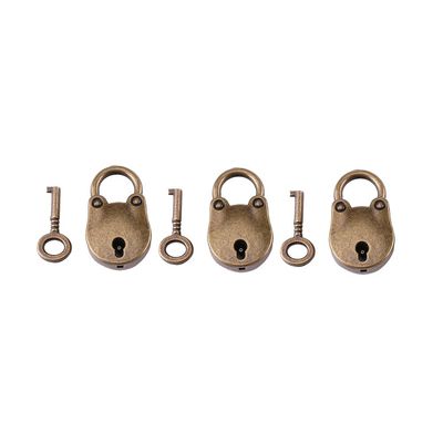 Akozon Bear Design Padlocks, Zinc Alloy, Vintage Decorative Style