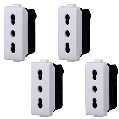 gloca Set of 4 Dual-Standard 2P+T 16 A Outlets Compatible with Matix Series