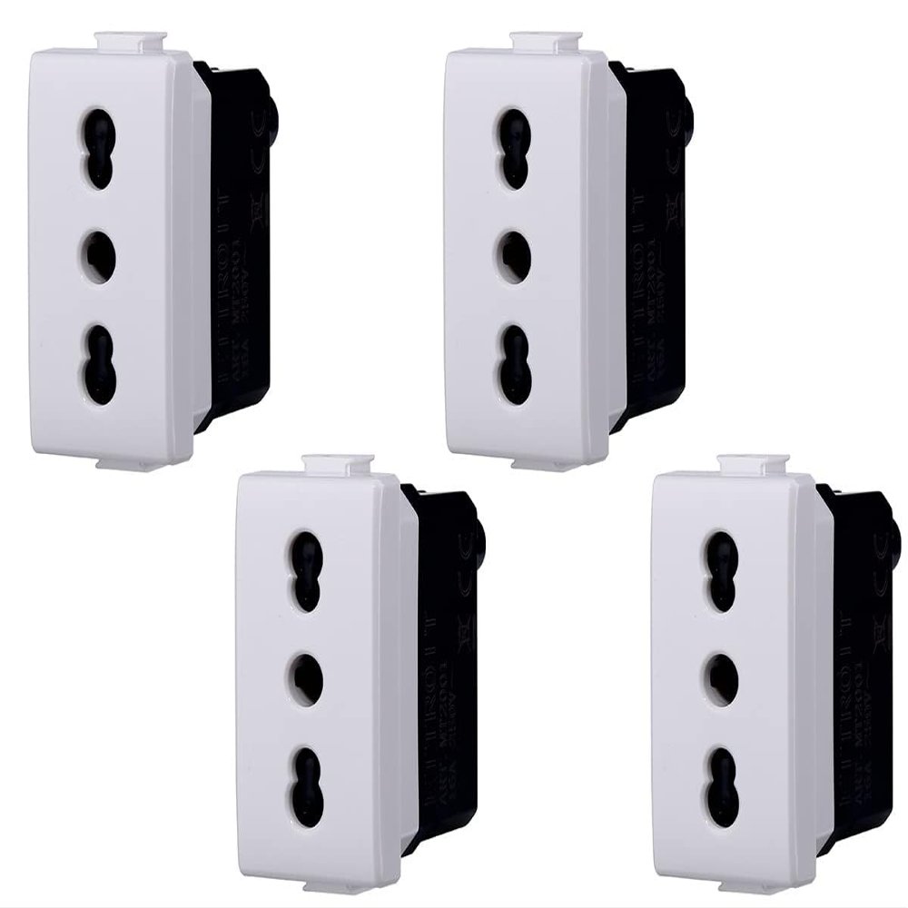 gloca Set of 4 Dual-Standard 2P+T 16 A Outlets Compatible with Matix Series