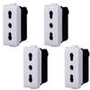 gloca Set of 4 Dual-Standard 2P+T 16 A Outlets Compatible with Matix Series view 1
